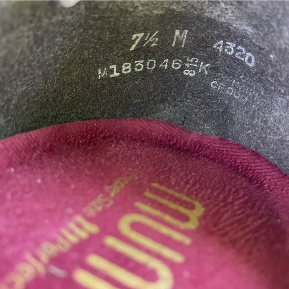 Munro Vicki Brown‎ Suede Ballet Flats 7.5 Quilted Pattern - Picture 10 of 13